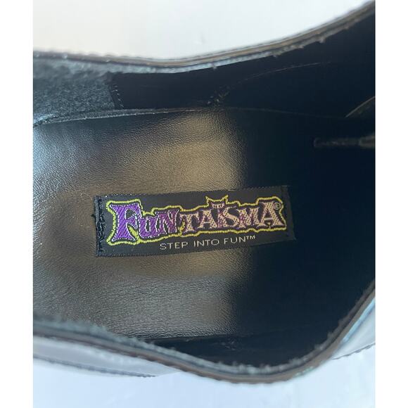 Funtasma Jazz-02 Men's Black Patent Platform Oxford Costume Shoes - Size M 10/11 - Picture 7 of 12